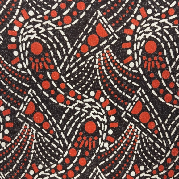 Studio 1940 Brown Orange Retro Y2K Belted Blouse L Made in USA Vintage - Picture 8 of 11